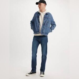 Levi’s men’s 36/30‎   505 denim jeans dark wash with front zip straight leg